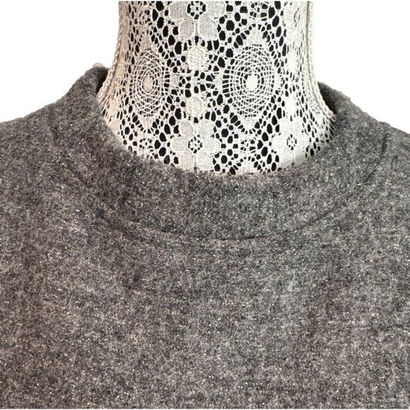 Marc by Marc Jacobs GreyDress Women’s Large gold Metallic flecks Liya Wool Shift - Picture 6 of 16